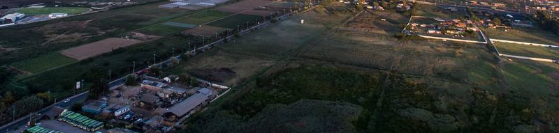 Aerial drone view of the coast and city (photo 2 of 17)