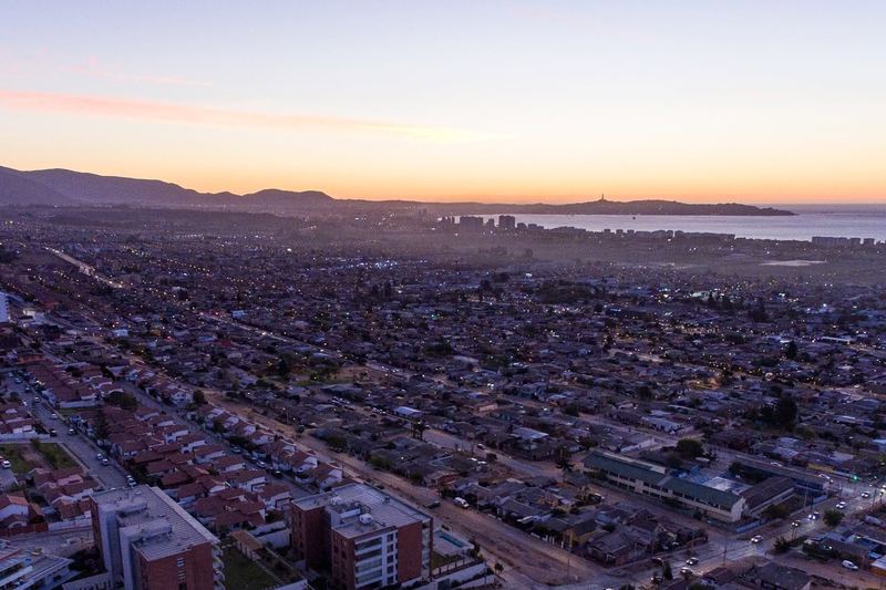 Aerial drone view of the coast and city (photo 3 of 17)