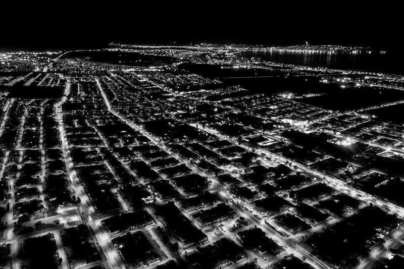 Aerial drone view of the coast and city (photo 4 of 17)