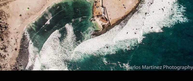 Aerial drone view of the coast and city (photo 6 of 17)