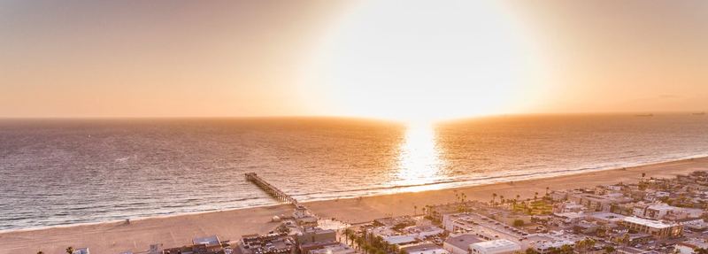 Aerial drone view of the coast and city (photo 11 of 17)