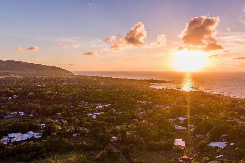 Aerial drone view of the coast and city (photo 13 of 17)