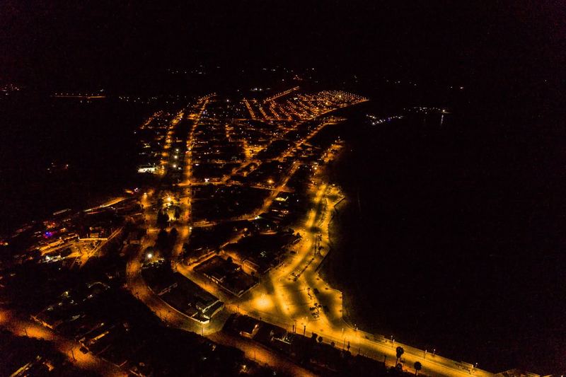 Aerial drone view of the coast and city (photo 14 of 17)