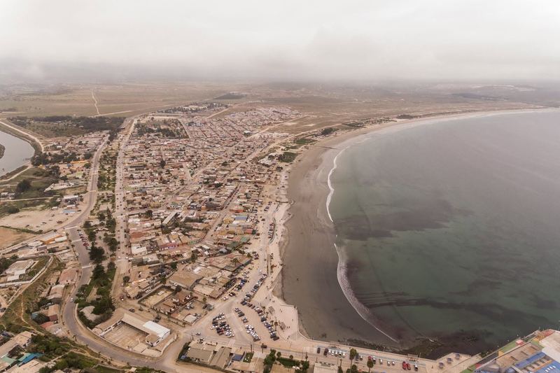 Aerial drone view of the coast and city (photo 15 of 17)