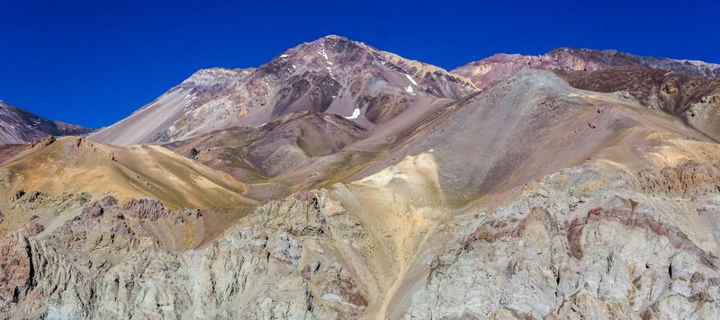 Glacier and penitentes in the Chilean Andes under a deep blue sky (photo 1 of 20)