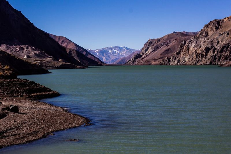 Glacier and penitentes in the Chilean Andes under a deep blue sky (photo 2 of 20)