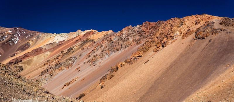 Glacier and penitentes in the Chilean Andes under a deep blue sky (photo 3 of 20)