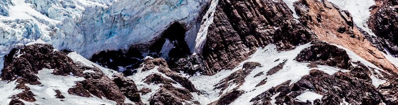 Glacier and penitentes in the Chilean Andes under a deep blue sky (photo 10 of 20)