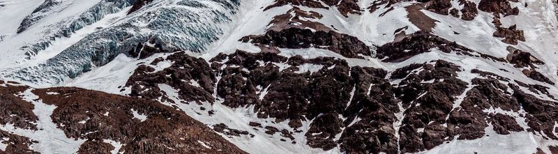 Glacier and penitentes in the Chilean Andes under a deep blue sky (photo 14 of 20)