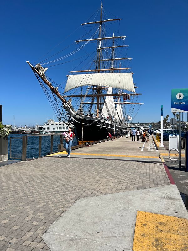 The tall ship Star of India moored at the San Diego Embarcadero (photo 2 of 7)